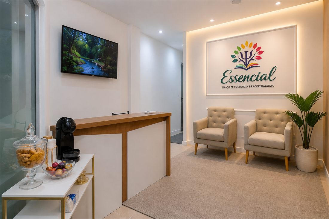 Sala de espera da Clínica Essencial