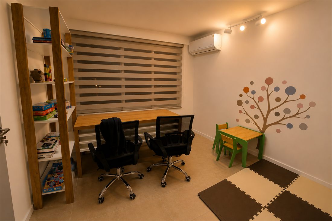 Ambiente de atendimento infantil da Clínica Essencial
